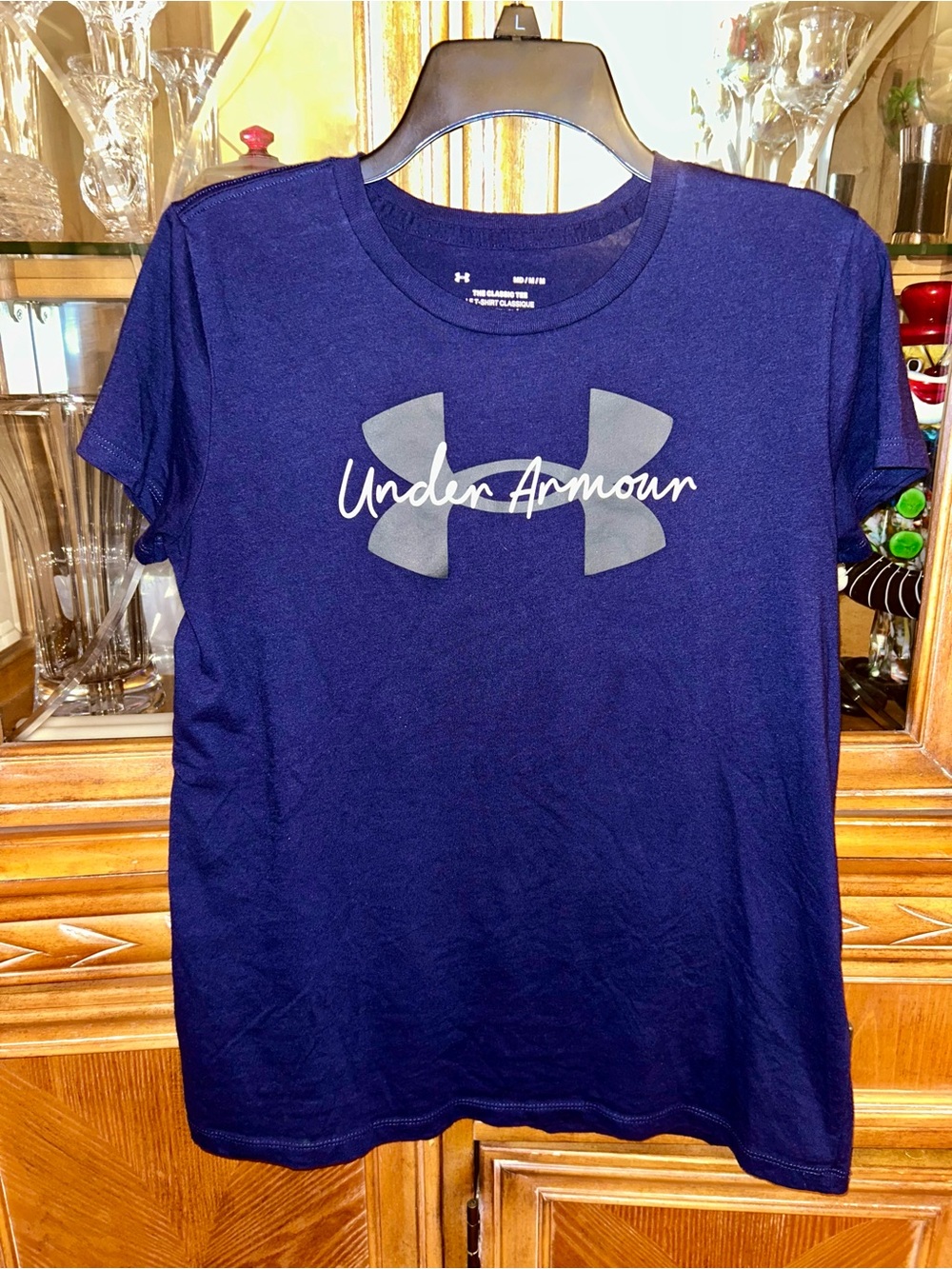 Under Armour Navy Short-Sleeve Logo Tee